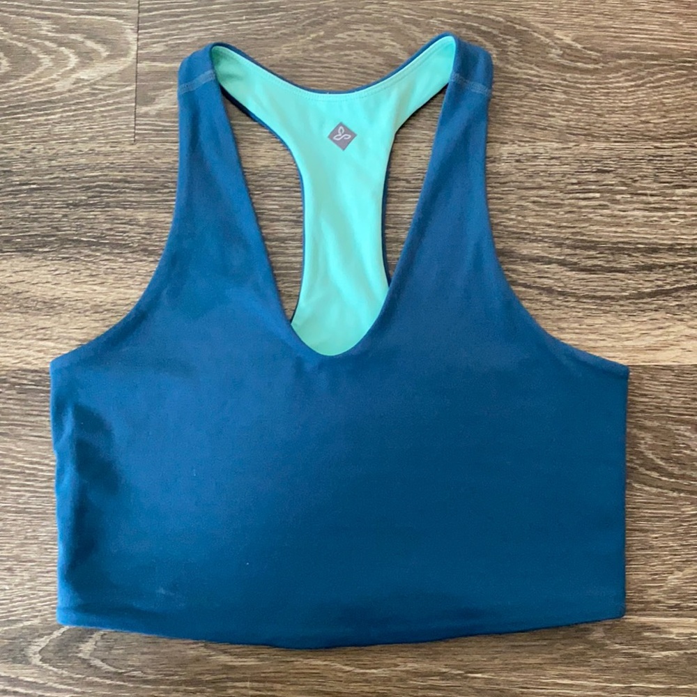 Prana Blue and Green Sports Bra